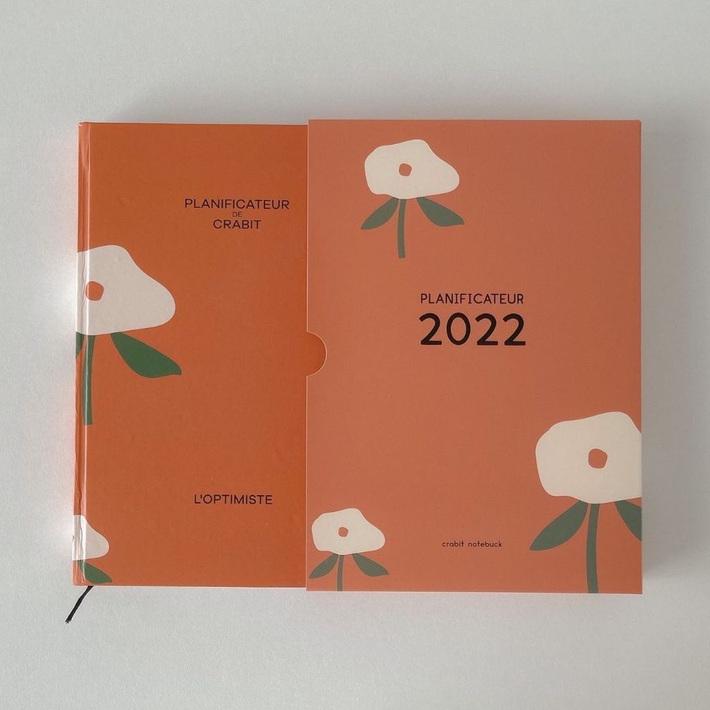 Sổ lịch Crabit Planner 2022 Special Edition - Hoa đỏ