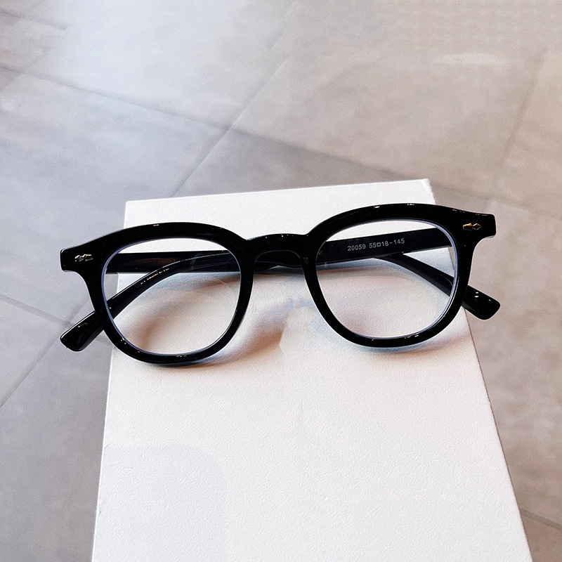 Gọng kính nhựa Day mắt tròn nhiều màu - Kính mắt chống ánh sáng xanh Kihu Eyewear