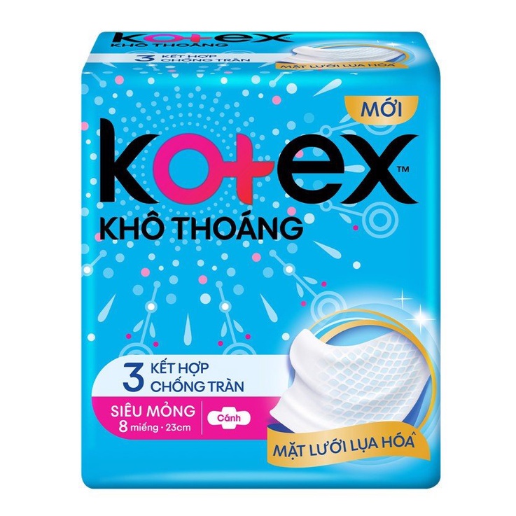 KOTEX BẢO VỆ TOÀN DIỆN SIÊU MỎNG CÁNH.MẪU MỚI