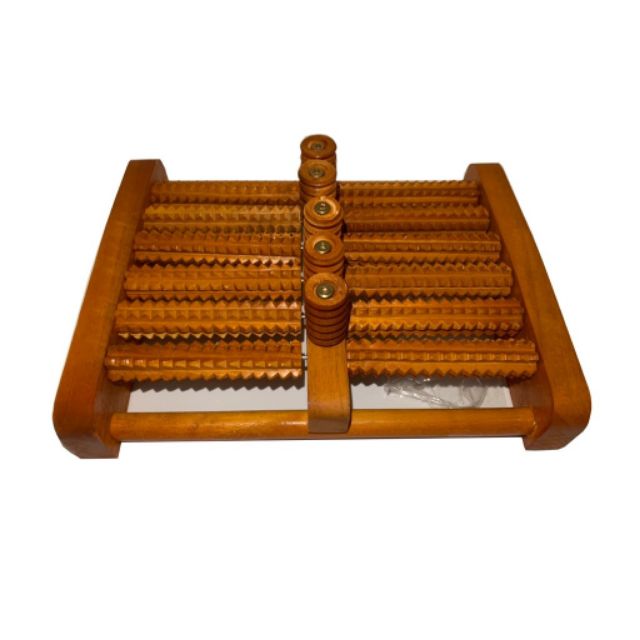 Bàn Lăn Massage Chân Gỗ 6 Hàng 31 x 24 x 10cm - 33 x 24 x 13 cm