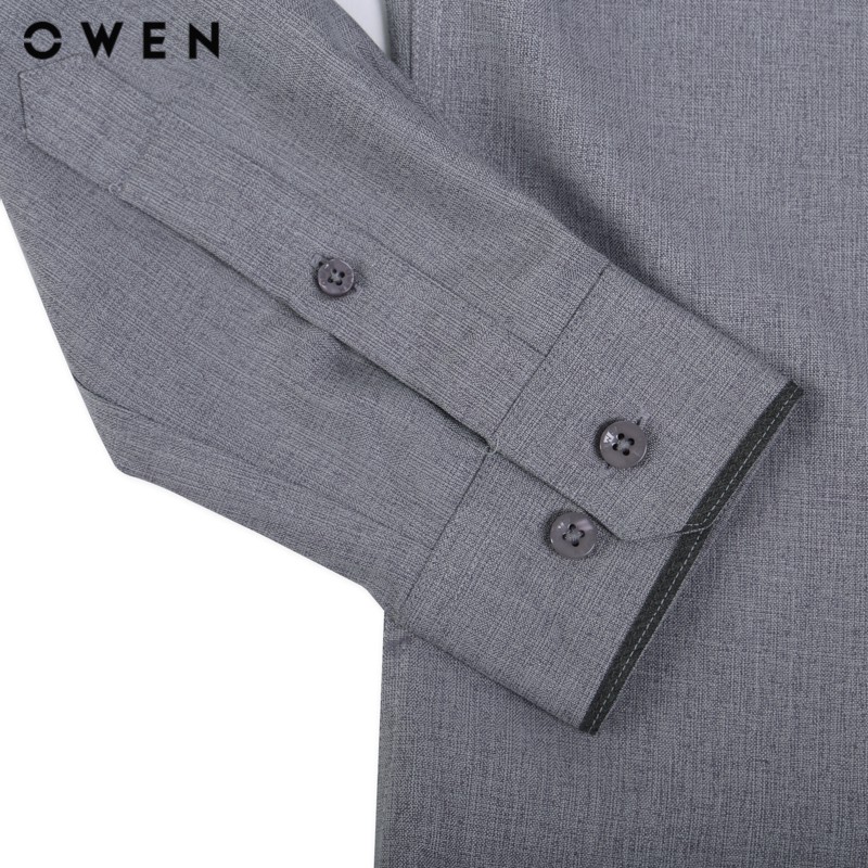 Áo Sơ mi dài tay nam Owen chất Bamboo dáng Regularfit màu xám - AR90852DT | BigBuy360 - bigbuy360.vn