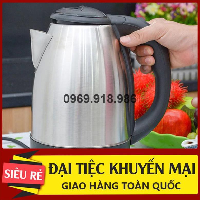 🍒 Bình Ấm Đun Nước Siêu Tốc Inox 304 1.8L Đẹp Cao Cấp Giá Gốc Sỉ Rẻ 💟 Tổng Kho Gia Dụng An Giang 💟