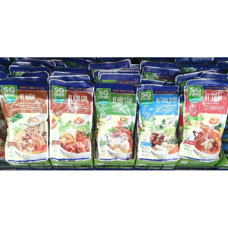 Nước dùng cô đặc sg food các vị gói 180g
