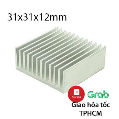 Nhôm tản nhiệt kích thước 31x31x12mm