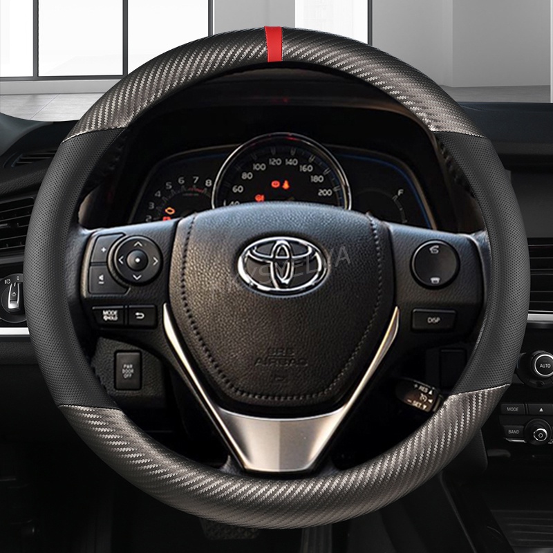 Vỏ Bọc Vô Lăng Xe Hơi 37 38cm 15 "Cho toyota camry corolla axio altis rav4 4Runner C-H Fortuner Harrier Harrier Highlander Kluger