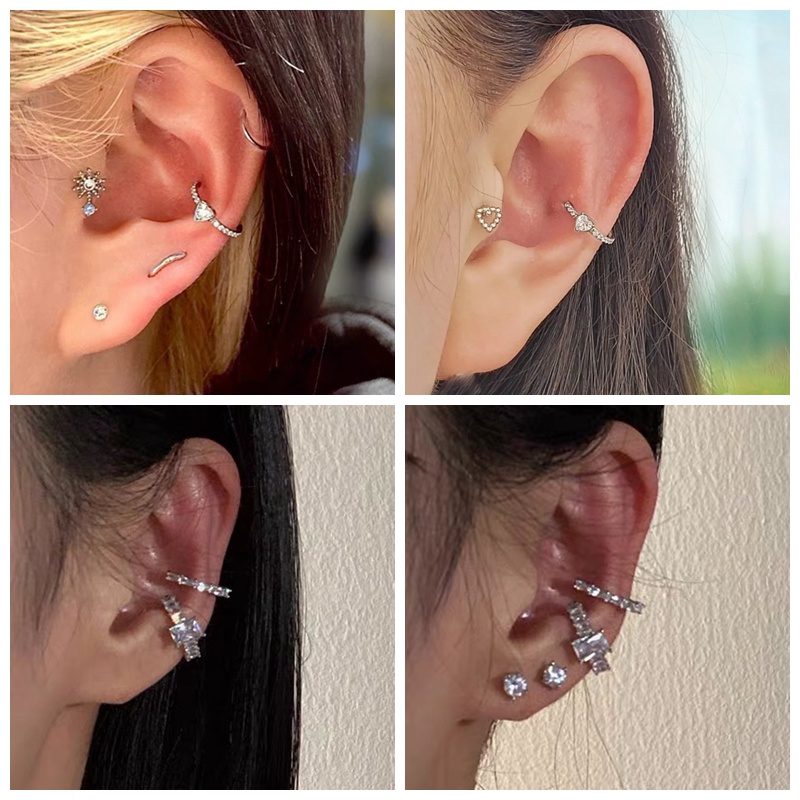 1 Khuyên Mũi Hình Trái Tim Bằng Thép Không Gỉ Cá Tính
