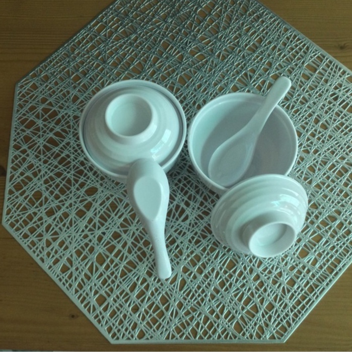 Chén đựng cơm,súp miso nhựa Melamine kiểu Hàn Quốc,Nhật Bản có nắp đậy Size 9.9 x 8.9 cm