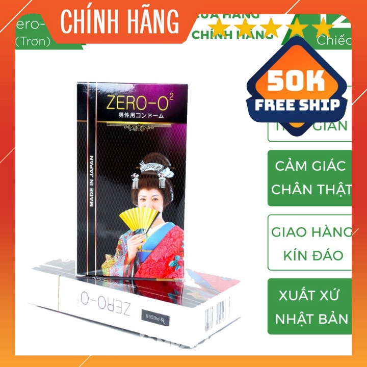 Bao cao su ZeRo O2 Nhật - Siêu mỏng, Siêu trơn - Phan An CN360