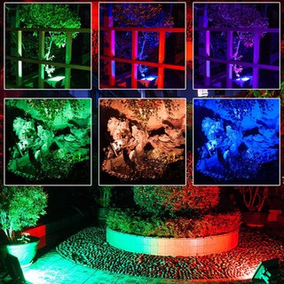 Đèn pha led RGB 20w đổi màu tự động
