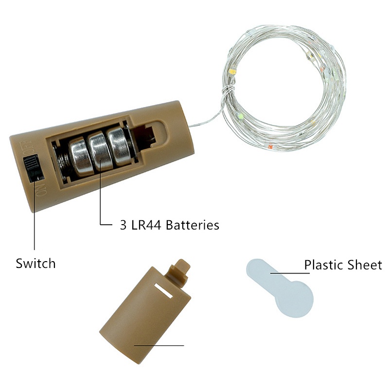 Dây đèn led trang trí chai rượu đẹp mắt