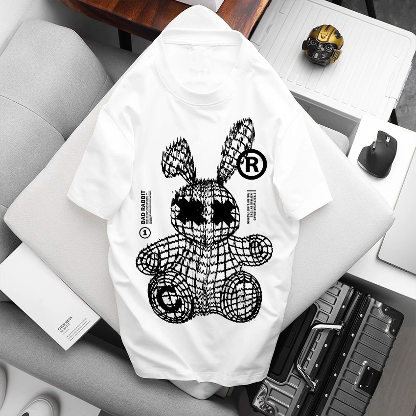 Áo Thun Unisex BEEBEE 100% Cotton Bad Rabbit -BR001 | BigBuy360 - bigbuy360.vn