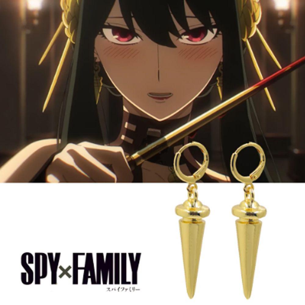 Bông Tai Dáng Dài Phong Cách Anime Kat1 Spyxfamily Cá Tính|Bông Tai Dạng Kẹp Hình Băng Cát Sét Độc Đáo