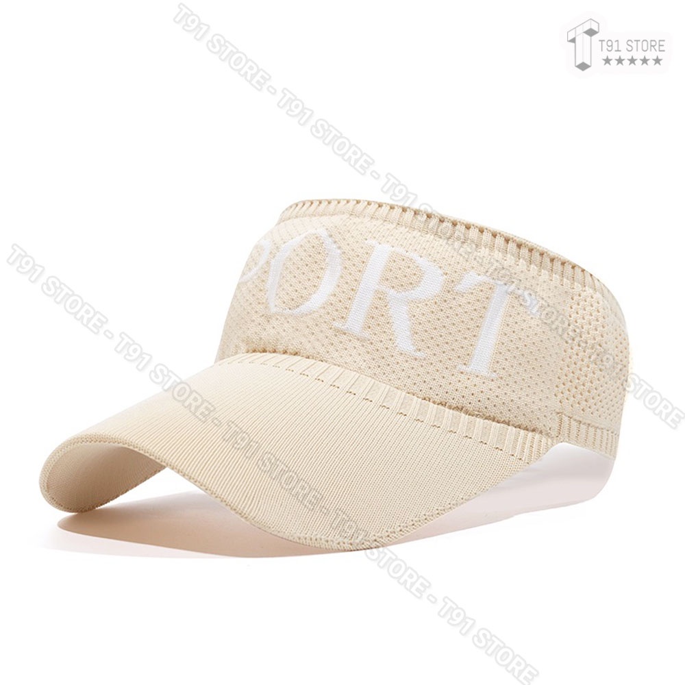 Mũ thể thao SPORT nửa đầu - Nón kết nửa đầu thêu chữ nhiều màu - Phù hợp cho bạn nữ chơi thể thao, đi du lịch, đi biển