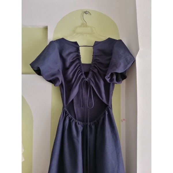 CAM / Tiểu Thư Dress/ váy cổ vuông cut out rút dây quyến rũ