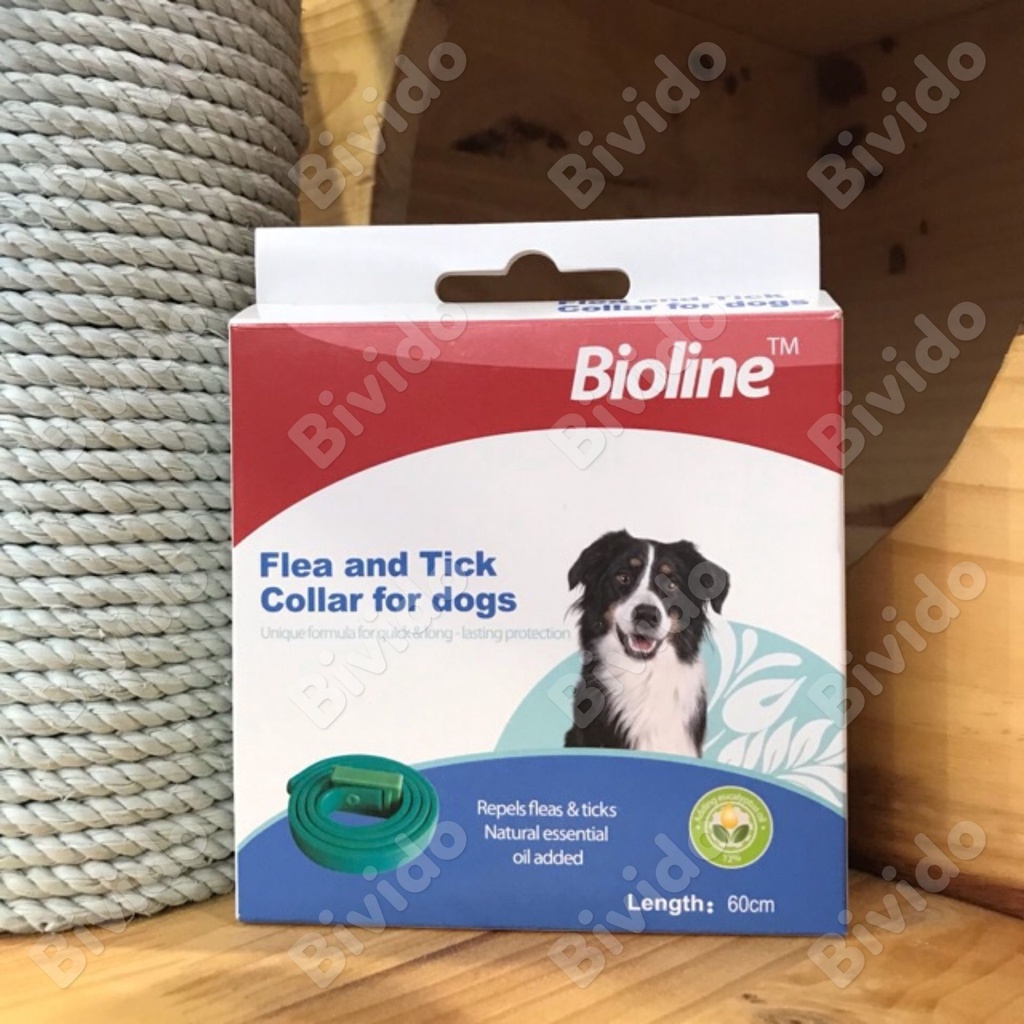 Vòng cổ chống ve rận bọ chét chó mèo thú cưng Bioline - Bivido