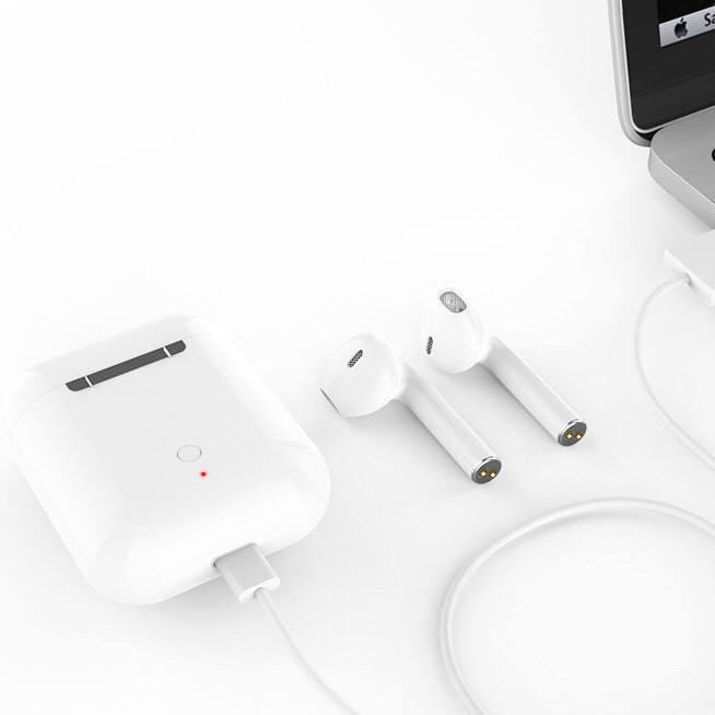 Tai Nghe Không Dây Phiên Bản Như Airpods-Tainghe I12 Cảm Ứng Vân Tay