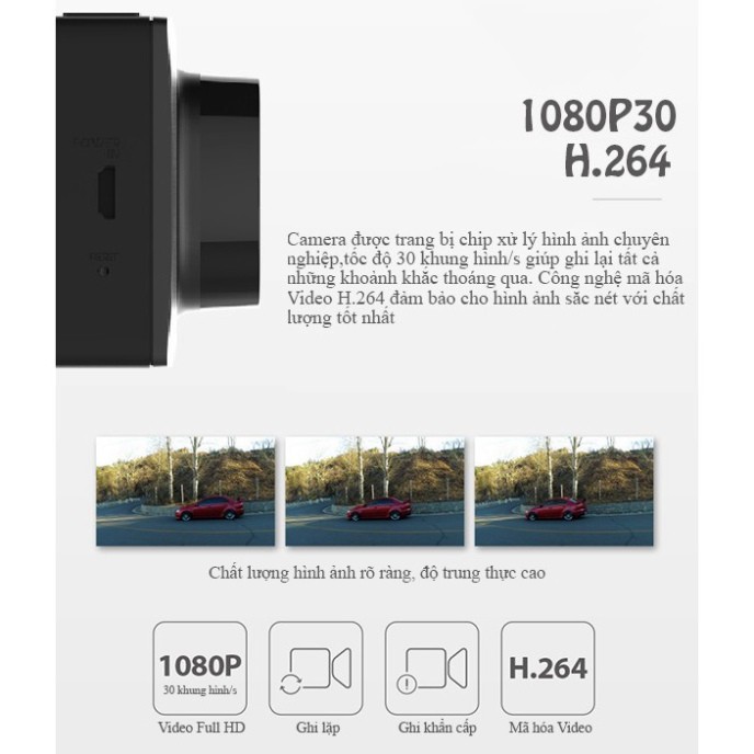 Camera hành trình xe hơi 𝗫𝗶𝗮𝗼𝗺𝗶 Yi Dash Camera 1080P - Camera hành trình 70mai Pro Plus  - MiHouse | BigBuy360 - bigbuy360.vn