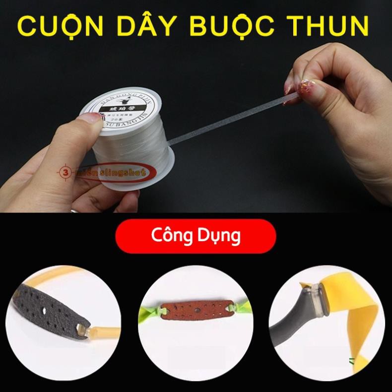 CUỘN DÂY BUỘC THUN CHO NÁ CAO SU LOẠI CAO CẤP, BUỘC THUN RẤT CHẮC CHẮN.