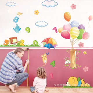 Decal dán tường số học cho bé
