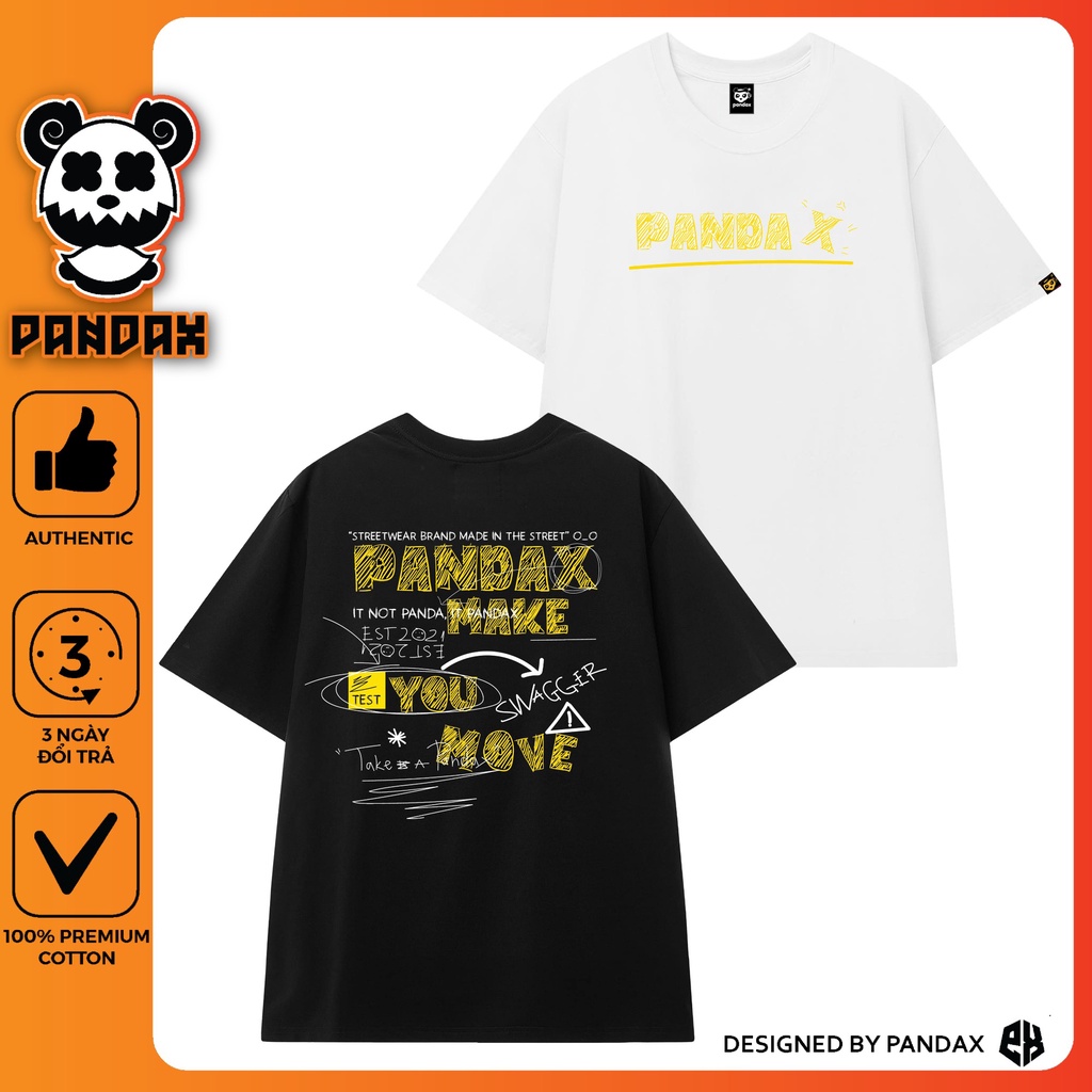 Áo thun tay lỡ PANDAX phông Unisex nam nữ Premium Cotton oversize form rộng SWAGGER PDX [ Full Box ]