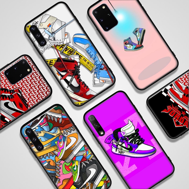 Ốp điện thoại silicon mềm in logo Nike sang trọng cho Samsung Galaxy S20 S10E S7 Edge S8 S9 Plus S10 Lite Plus