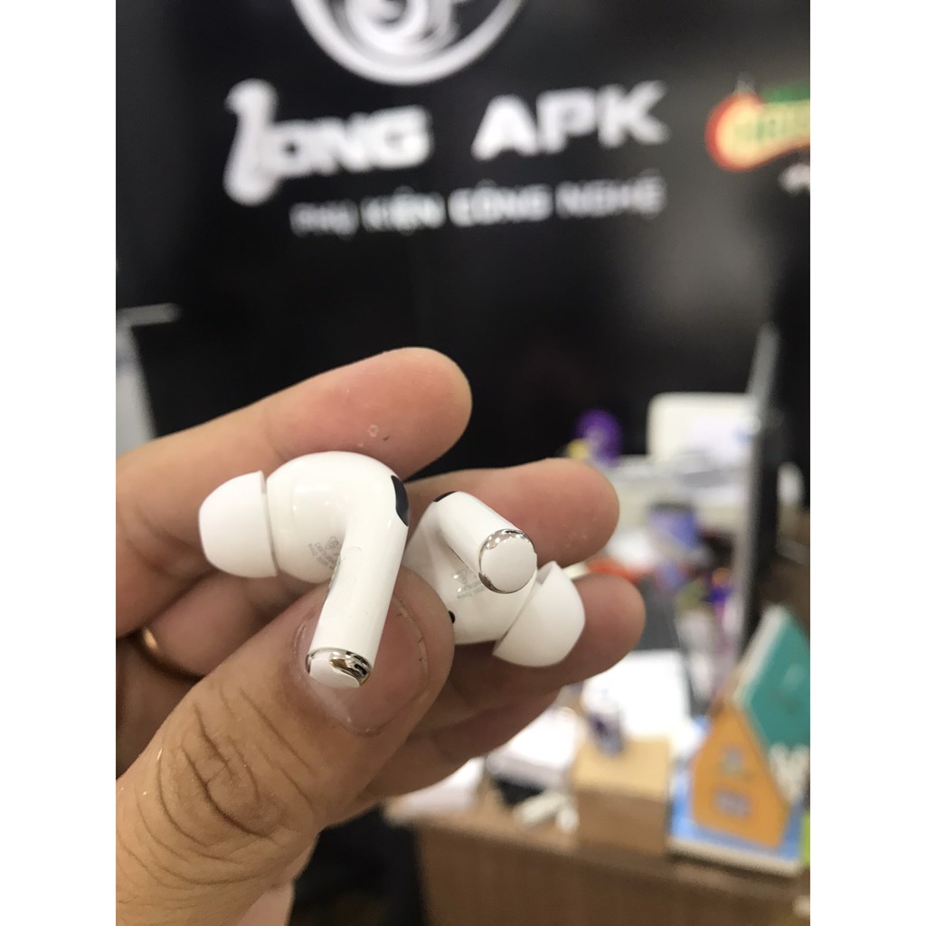 [ Top 1 Bán Chạy ] Tai nghe Bluetooth Apods Pro cao cấp âm thanh cực hay lắp lưng chống gập (Định vị đổi tên)