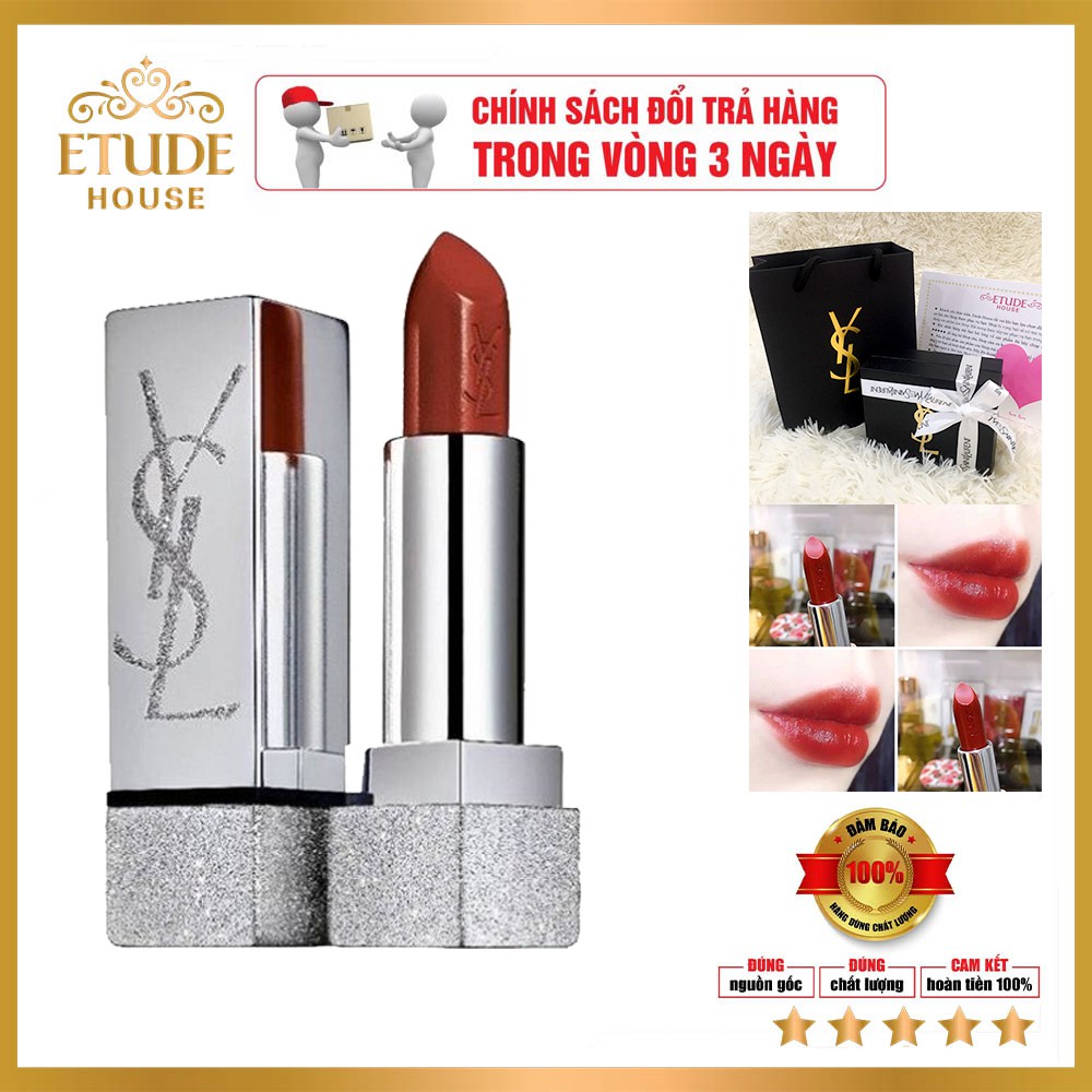 [mới về] Son lì YSL Vỏ Nhũ Bạc Limited Edition 2021. tuyển tập những màu son đình dám nhất