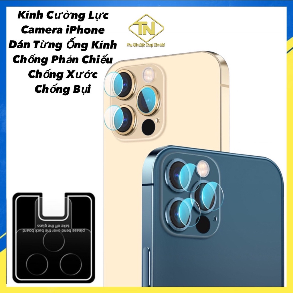 Kính cường lực camera iP,dán camera,dán lens từng mắt các dòng iP 7plus/8plus/x/xs/xsm/11/11pm/12/12promax