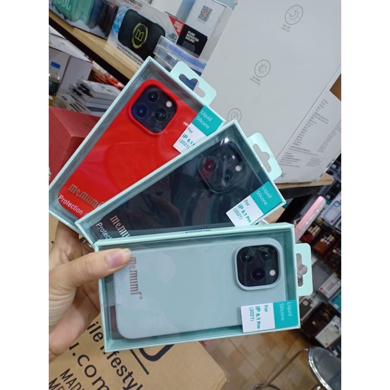 Ốp lưng Memumi silicon cho iPhone 13, 13 Pro, 13 Pro max chống bẩn bẩn siêu mềm mịn cao cấp