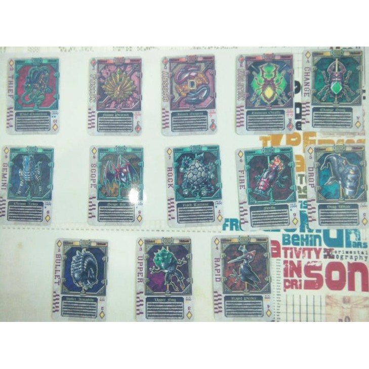 Full bộ Rouze Cards Kamen Rider gồm 75 lá bán lẻ từng loại thẻ - KamiShop - Kamen Rider Card