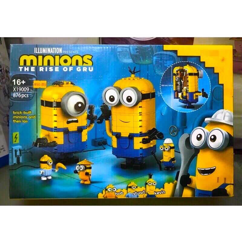 Xếp hình mô hình minions 75551 - X19009 Lắp Ráp Brick-built Minions and their Lair - "Hang ổ" của Minions