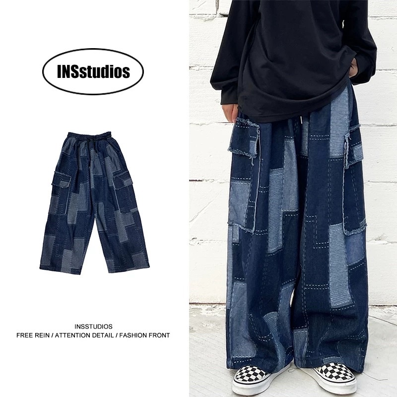 QUẦN BÒ ỐNG RỘNG NAM PHONG CÁCH ĐƯỜNG PHỐ BANG CHỦ CÁI BANG [ORDER TAOBAO]