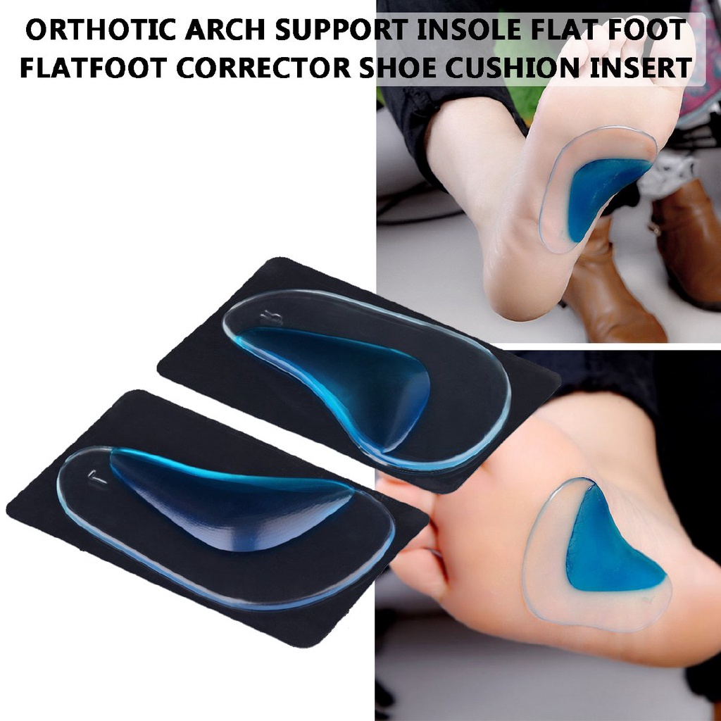 1 Cặp Đế Lót Giày Mềm Mại Hỗ Trợ Chỉnh Hình Gót Chân
