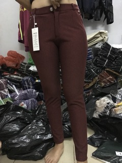 Quần cotton mè dây kéo