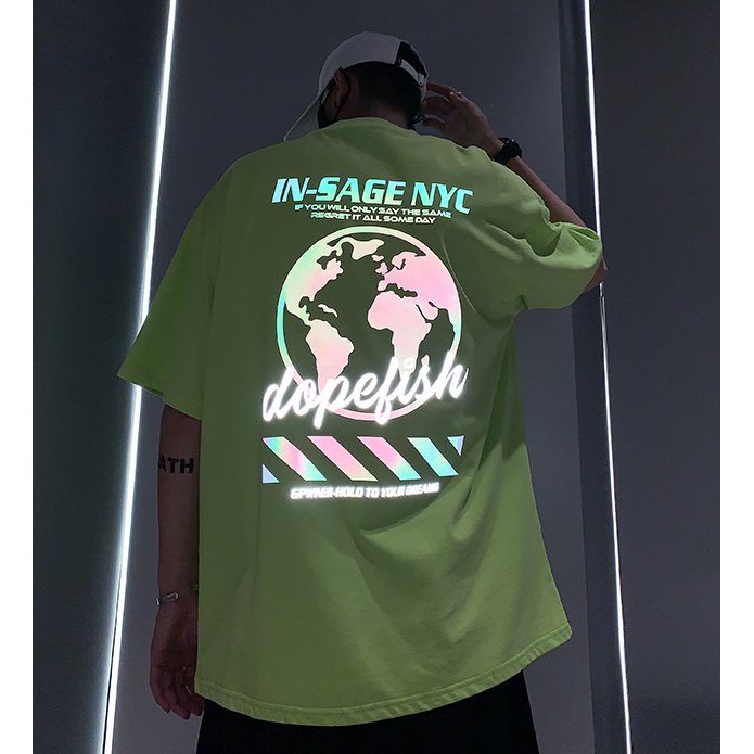 Áo Phông Tay Lỡ Unisex Phản Quang TD, Chất Thun Thoáng Mát, Hàng Chuẩn, Trẻ Trung Năng Động | BigBuy360 - bigbuy360.vn