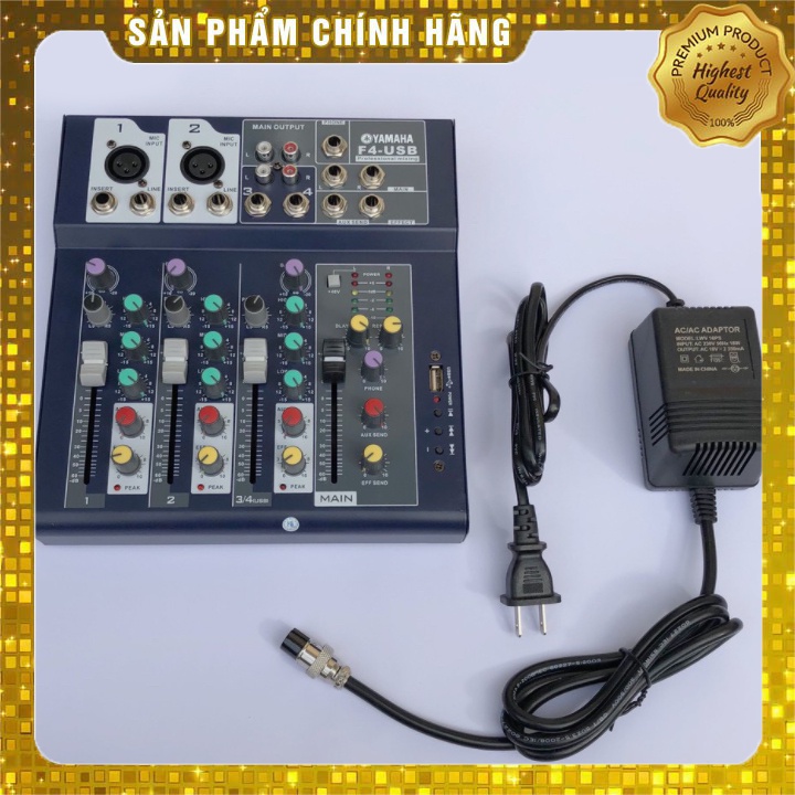 [Mã ELHACE giảm 4% đơn 300K] BỘ CHỘN ÂM THANH MIXER F4 USB CÓ BLUETOOTH