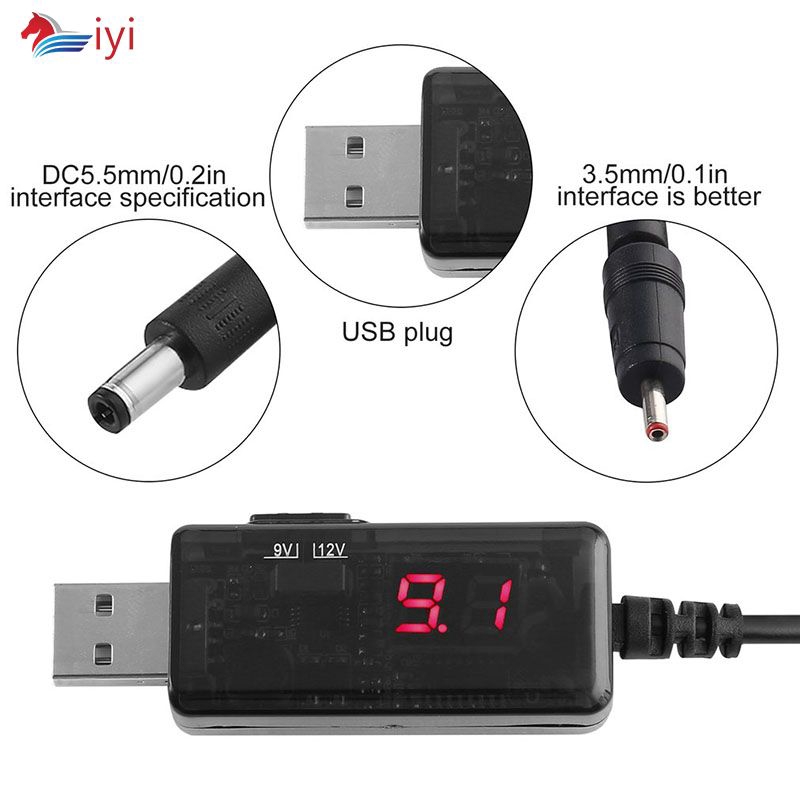 Usb Thử Điện Có Màn Hình Hiển Thị 5V Sang 9V / 12V