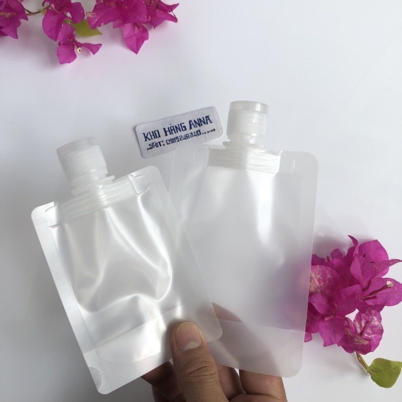 Túi nhựa Nắp nhôm vàng/ Bạc - Túi trong 30ml/ 50ml/ 100ml đựng Mĩ phẩm , chiết du lịch