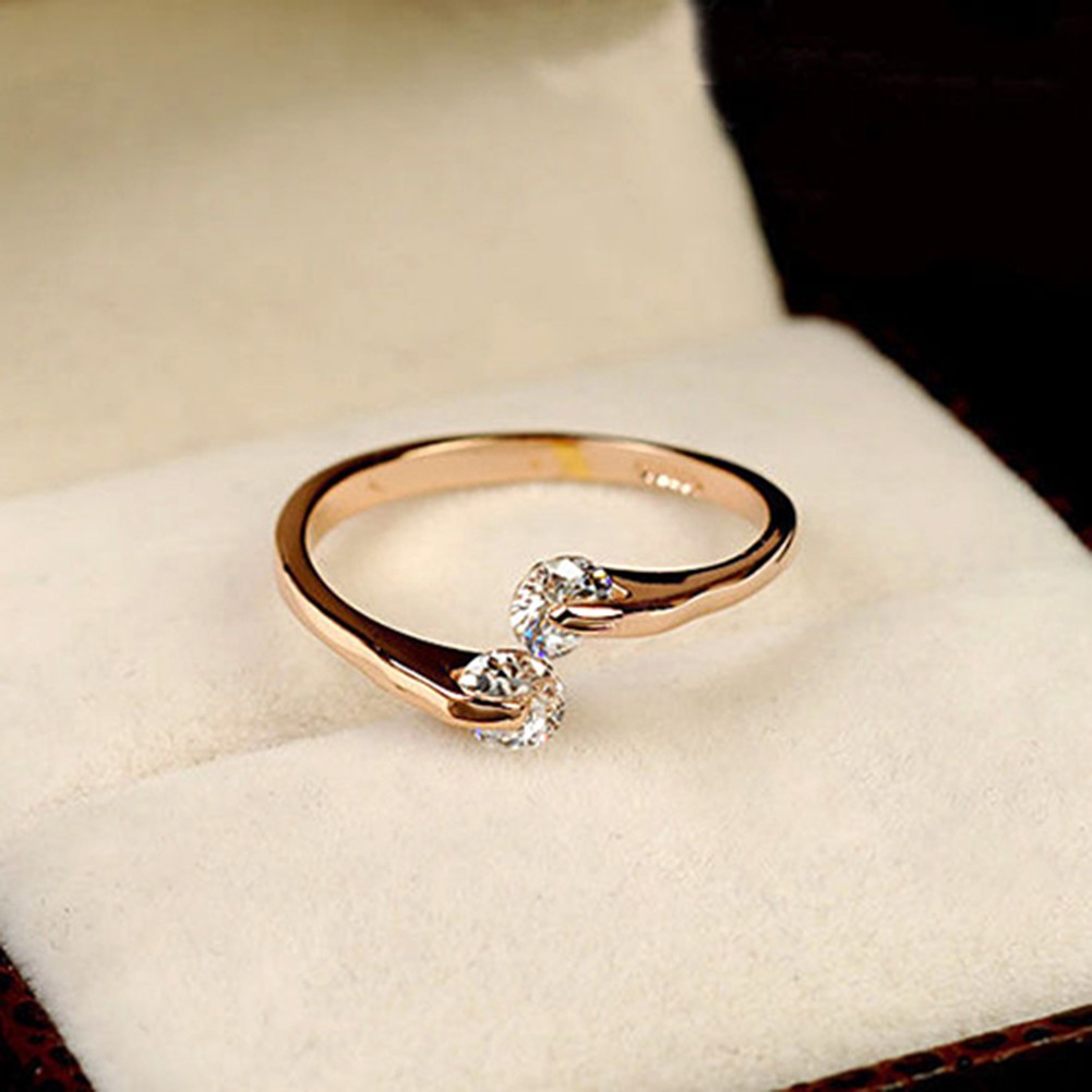 Nhẫn Thời Trang Dạng Mở Đính Đá Nhân Tạo Đẹp Mắt