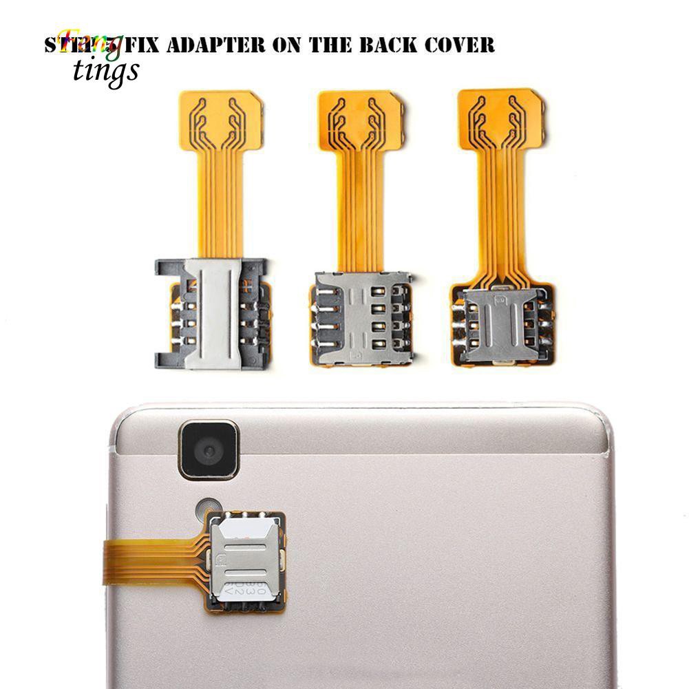 ✌ FT ✌ TF Hybrid Sim Slot Dual SIM Card Adapter Micro SD Extender for Android Phone