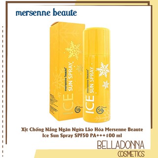 Xịt chống nắng mersenne beaute ice sun spray spf50 pa+++100 ml
