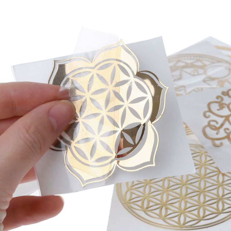 Sa Miếng Dán Trang Trí Hình Kim Tự Tháp Orgonite Bằng Đồng Độc Đáo