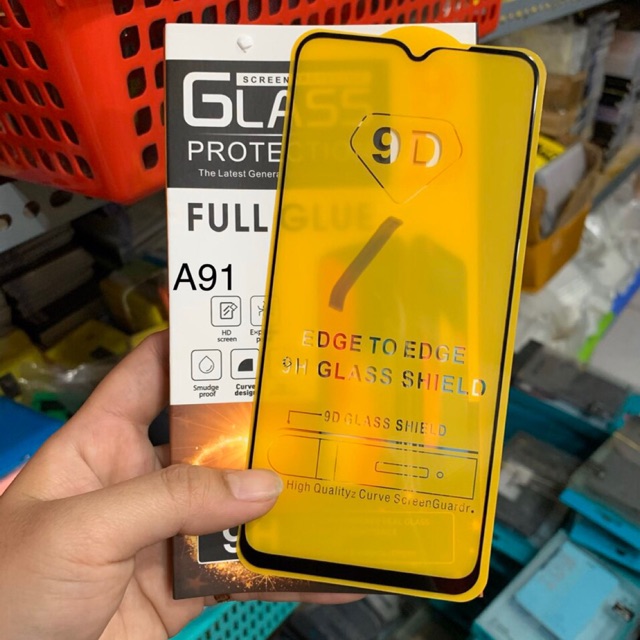 Kính cường lực 9D Oppo A91 mới full toàn màn hình