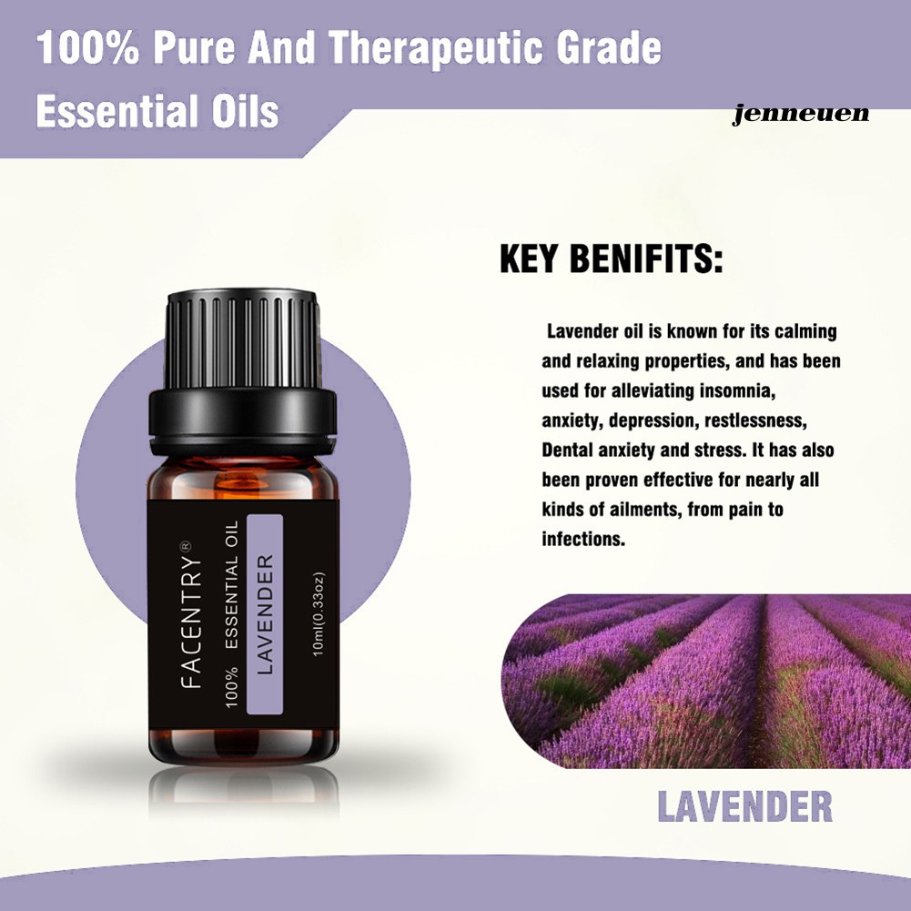 [Hàng mới về] Tinh dầu dưỡng ẩm tự nhiên 10ml với nhiều mùi hương tùy chọn tiện lợi JJY