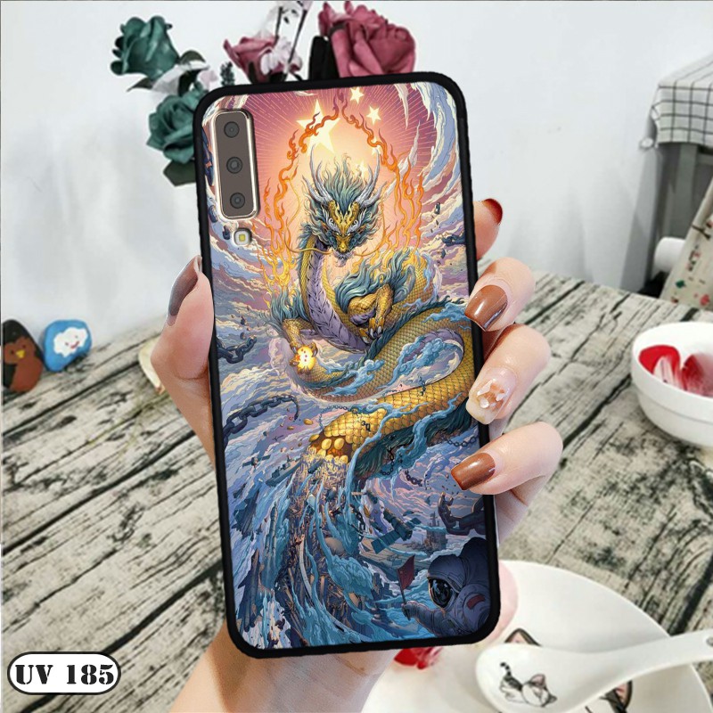 Ốp lưng nhám Samsung Galaxy A7 2018 in hình