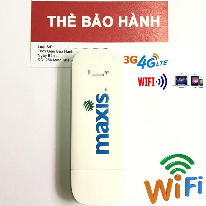 ( BAO TỐC ĐỘ CAO) USB DCOM Phát Wifi Từ Sim 3G 4G MAXIS – ĐA MẠNG - TỐC ĐỘ CỰC MẠNH –  PHỦ SÓNG RỘNG - Sài êm ổn