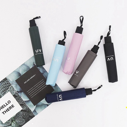 Ô Dù UV Bấm Tự Động 2 Chiều Cách Nhiệt Chống Tia Tử Ngoại Vải Tráng Phủ 5 Lớp Cao Cấp Xếp Gọn màu ngẫu nhiên