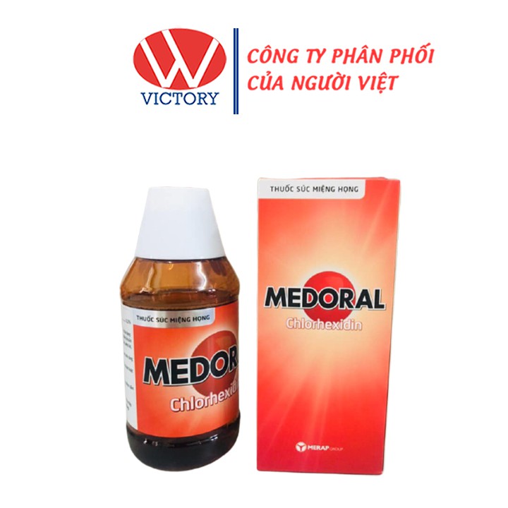 Nước Súc Miệng Họng Medoral 125ml - Hỗ trợ ngăn ngừa nhiễm khuẩn ở họng / miệng - Victory Pharmacy