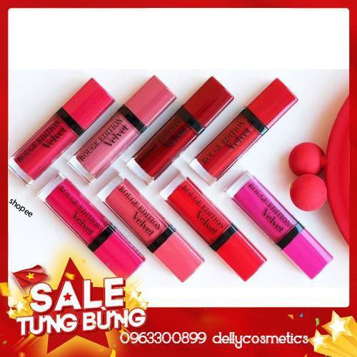 Son Bj Velvet - Bourjois, son kem lỳ không lộ vân môi, màu đẹp nhất (chính hãng 100% Pháp)