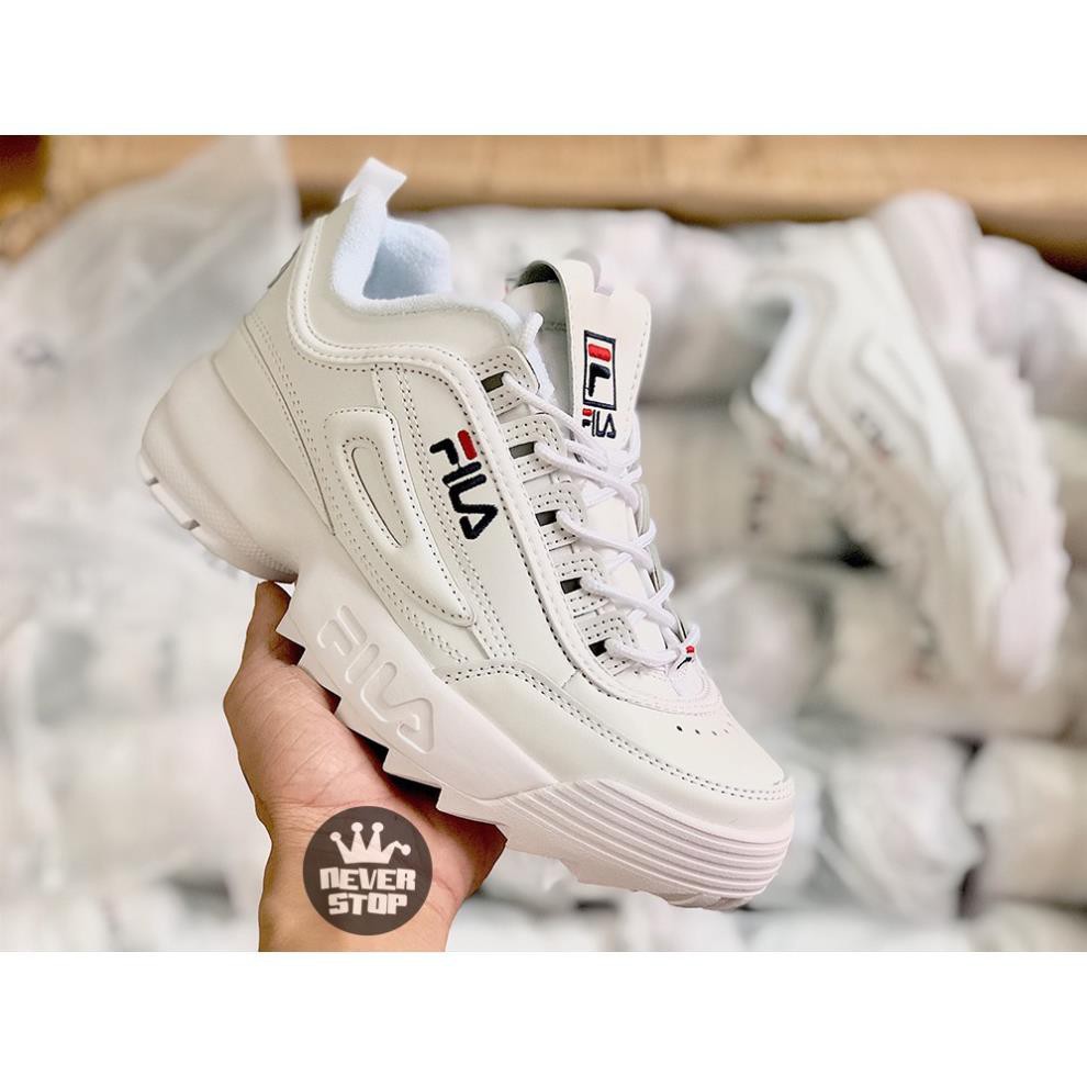 Giày HOT Giày nam nữ FILA DISRUPTOR 2 TRẮNG fullsize couple hàng chuẩn đẹp giá tốt | NeverStopShop.com 2020 x '\ -h11